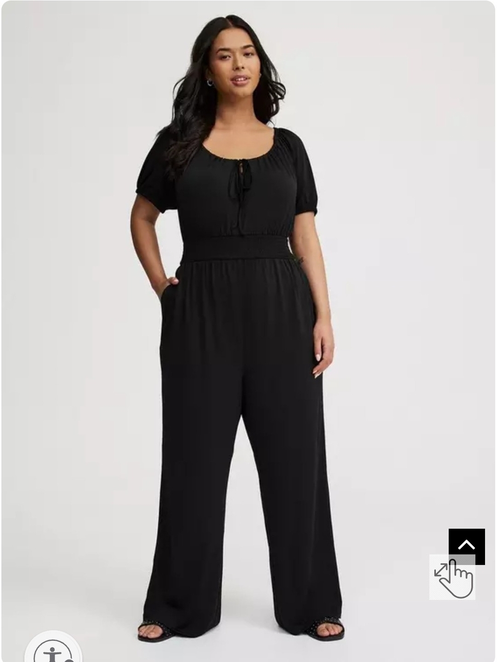 Torrid Puff Sleeve Jumpsuit 4X